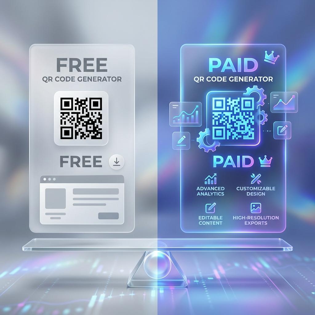 Comparison chart free vs paid