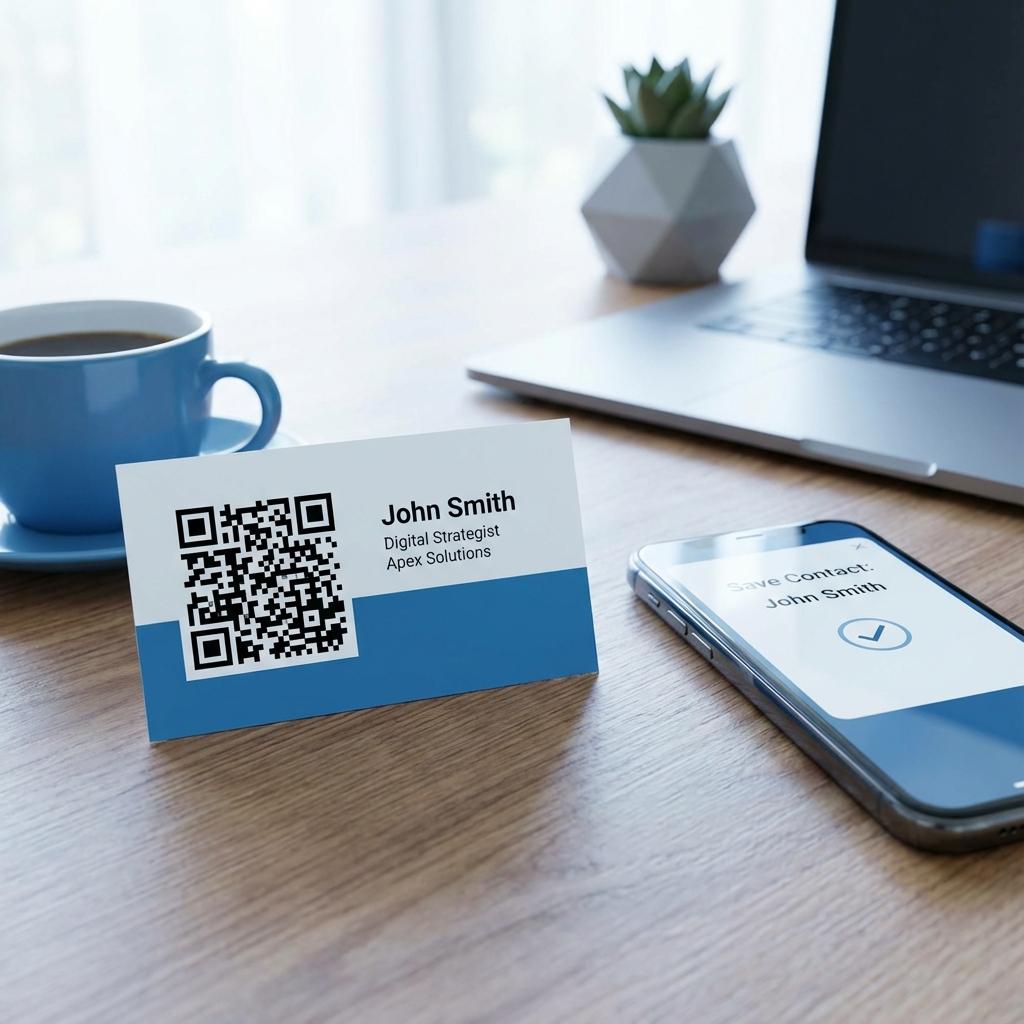 Business cards with QR codes