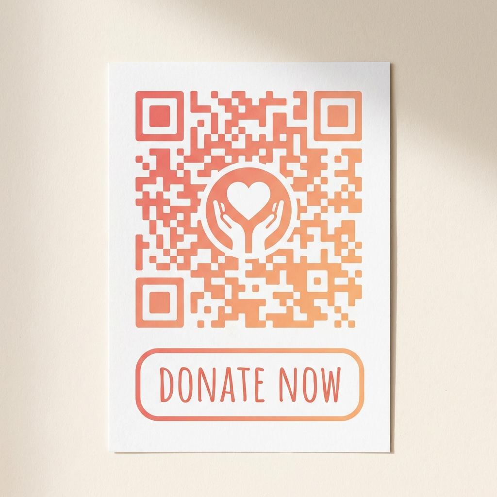 Non-Profit - Heart icon, warm gradient, "Donate Now"
